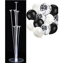 Teknotrust 7'li Balon Standı ve 10 Adet Renkli Balon Zinciri Seti