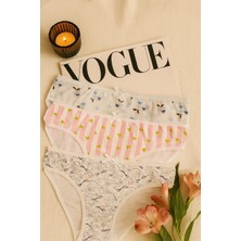 Kadın 3'lü Pamuklu Desenli Külot Seti - Rahat & Nefes Alan Iç Giyim