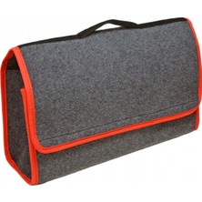 Nyf Bagaj Çantası Organizer Halı Taşınabilir Füme-Kırmızı 40X15X21 cm