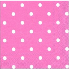 Teknotrust Pembe Puanlı Kağıt Peçete, Yumuşak ve Şık Temizlik  Seti