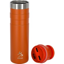 Comfort Therm Paslanmaz Çelik Turuncu Termos Bardak, Mug 600ML