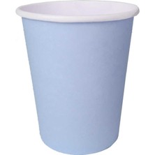 Teknotrust Mavi 8 Oz Karton Bardak, 8'li Paket, Renkli, Şık ve Dayanıklı Tasarım