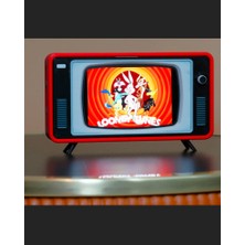 Retro Tv Tarzı Telefon Standı/telefon Tutucu/masa Üstü Mini Tv 5inc ve Aşağısı Telefonlar Içi