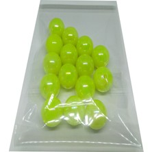 Sr Sazanrig Yeşil Janjan Sazan Boncuk 14 mm (Dar  Delik)
