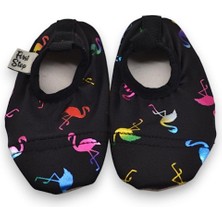 First Step Flamingo Havuz Patiği-Siyah / Black