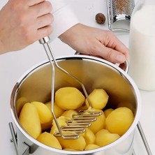 Patates Ezici Püre Yapma Aleti Paslanmaz Çelik 24 cm