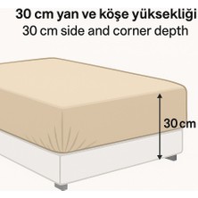 Çift Kişilik Desenli Lastikli Çarşaf Seti 160X200 cm + 2 Adet Yastık Kılıfı 50X70