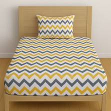 Tek Kişilik Desenli Lastikli Çarşaf Seti 100X200 cm + 1 Yastık Kılıfı 50X70