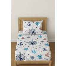 Tek Kişilik Desenli Lastikli Çarşaf Seti 90X200 cm + 1 Yastık Kılıfı 50X70