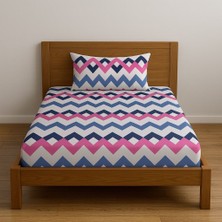 Tek Kişilik Desenli Lastikli Çarşaf Seti 120X200 cm + 1 Yastık Kılıfı 50X70