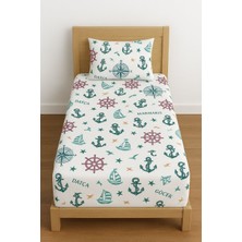 Tek Kişilik Desenli Lastikli Çarşaf Seti 90X200 cm + 1 Yastık Kılıfı 50X70