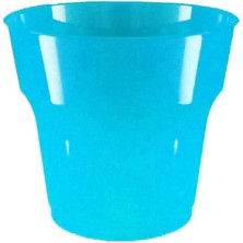 Teknotrust 200 cc Kristal Mavi Çok Renkli 10'lu Set Bardaklar