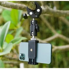 Telesin Universal Tube Clamp Gidon Telefon ve Aksiyon Kamera Tutucu