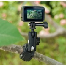 Telesin Universal Tube Clamp Gidon Telefon ve Aksiyon Kamera Tutucu