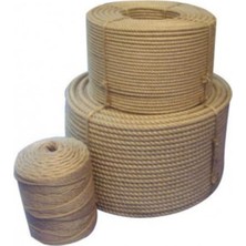 Kahverengi 8 mm Jüt Halat Ip, 20 Metre, Dayanıklı ve Şık Doğa Temalı Kullanım