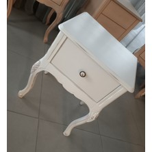 Komodin Eskitme Beyaz (Ağaç)