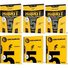 Hız Yayınları 2025 5. Sınıf Matematik + Türkçe + Sosyal Soru + Hibrit - Konu Seti 6 Kitap