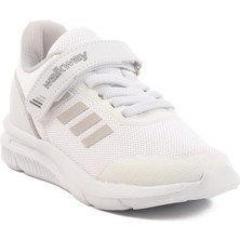 Beyaz Cırtlı Çocuk Spor Ayakkabı  Walkway Fav 100 F