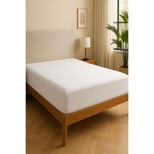 120 x 200 x 30 cm Düz Pamuklu Tek Kişilik Lastikli Fitted Penye Çarşaf