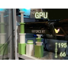 Ayarlanabilir Ekran Kartı Tutucu, Ekran Kartı Destek Aparatı, Gpu (Geniş Aralık 55MM-195MM)