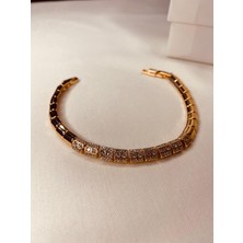 Çelik 14K Rose Kadın Bileklik