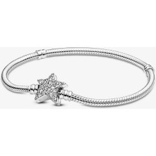Asimetrik Yıldız Klipsli Bileklik Charm Taşıyıcı
