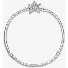 Asimetrik Yıldız Klipsli Bileklik Charm Taşıyıcı