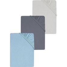 3 Adet Düz Pamuklu Tek Kişilik 80 x 200 + 30 cm Lastikli Penye Çarşaf