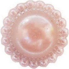 Teknotrust Pembe Inci Desenli 17MM 700 Adet, Zarif ve Şık Takı Malzemeleri