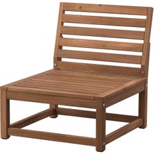 Tekli Bahçe Koltuğu, Açık Kahverengi, Mindersiz, Kolçaksız