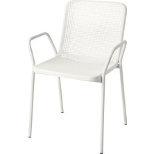 Kolçaklı Sandalye, Beyaz, Mindersiz