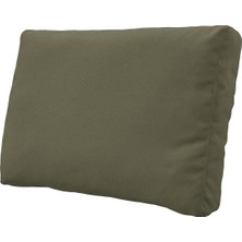 Dış Mekan Sırt Minderi Kılıfı, Koyu Bej-Yeşil, 62X44 cm