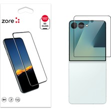 Samsung Galaxy Z Flip 7 Ekran Koruyucu Flim Tam Kapatan 5d Kırılmaz Cam 9h Dayanıklı