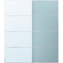 Sürgü Kapak, Açık Yeşil-Aynalı Cam, 200X236 cm