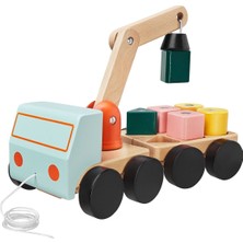 Vinç ve Vagon Seti, Çok Renkli, 29X15X12 cm