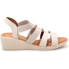 Pisagor PS-32920 Kadın Dolgu Taban Sandalet