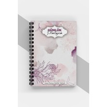 Soft Çiçek Günlük Planlayıcı - 90 Sayfa - Tarihsiz Ajanda (A5) Planlama Defteri