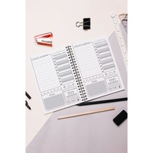 Soft Çiçek Günlük Planlayıcı - 90 Sayfa - Tarihsiz Ajanda (A5) Planlama Defteri