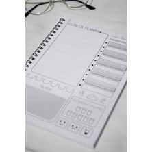 Soft Çiçek Günlük Planlayıcı - 90 Sayfa - Tarihsiz Ajanda (A5) Planlama Defteri