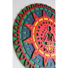Lotus Mandala Çakra Temalı Dekor Duvar Süsü