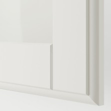 Gardırop Kapağı, Cam-Beyaz, 50X195 cm