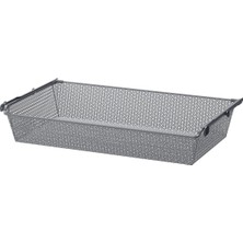 Raylı Tel Sepet, Koyu Gri, 100X58X16 cm