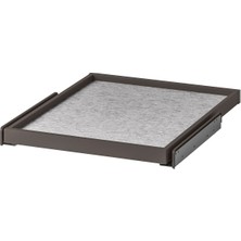 Raylı Çekmece, Koyu Gri-Açık Gri, 50X58 cm