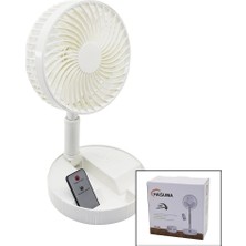 Kumandalı Mini Fan M.üstü Vantilatör Katlanır Fan=19.7cm - Uzayan AYAK=35-102CM Telefonluklu USB Şarj