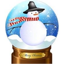 Teknotrust Renkli Yılbaşı Kar Küresi, Masa Üstü ve Ayaklı, Sıcak ve Şen Atmosfer Için