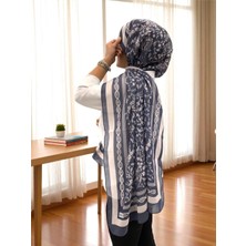 Baştacı 2025 Yaz Sezonu 0349 Kilim Desen Koyu Gri Şal