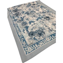 Baştacı Desenli Crash 0355 Bebe Mavi Şal