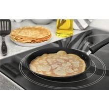 Granit Kaplama Krep Tavası Siyah – 28 Cm, Yapışmaz Yüzey