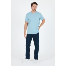 Erkek Pamuk Bisiklet Yaka Kısa Kollu Düz T-Shirt  Rahat ve Şık Günlük Erkek Tişört 0169