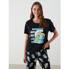 Lc Waikiki Yeni Sezon Sirinler Baskili Kadin Pijama Takim - S5M916Z8